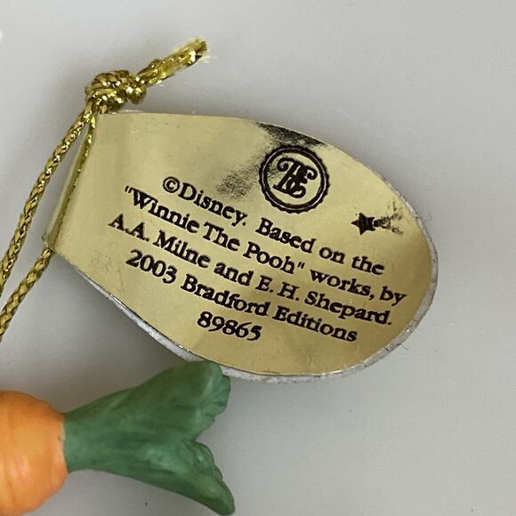 Bradford Editions Pooh’s Slumbertime Adventures Ornament Wish Upon A Star Rabbit - Picture 7 of 9
